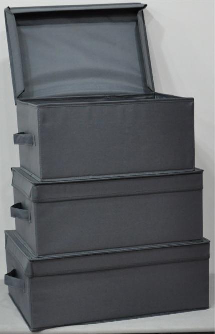 Grey Lided Storage Box 