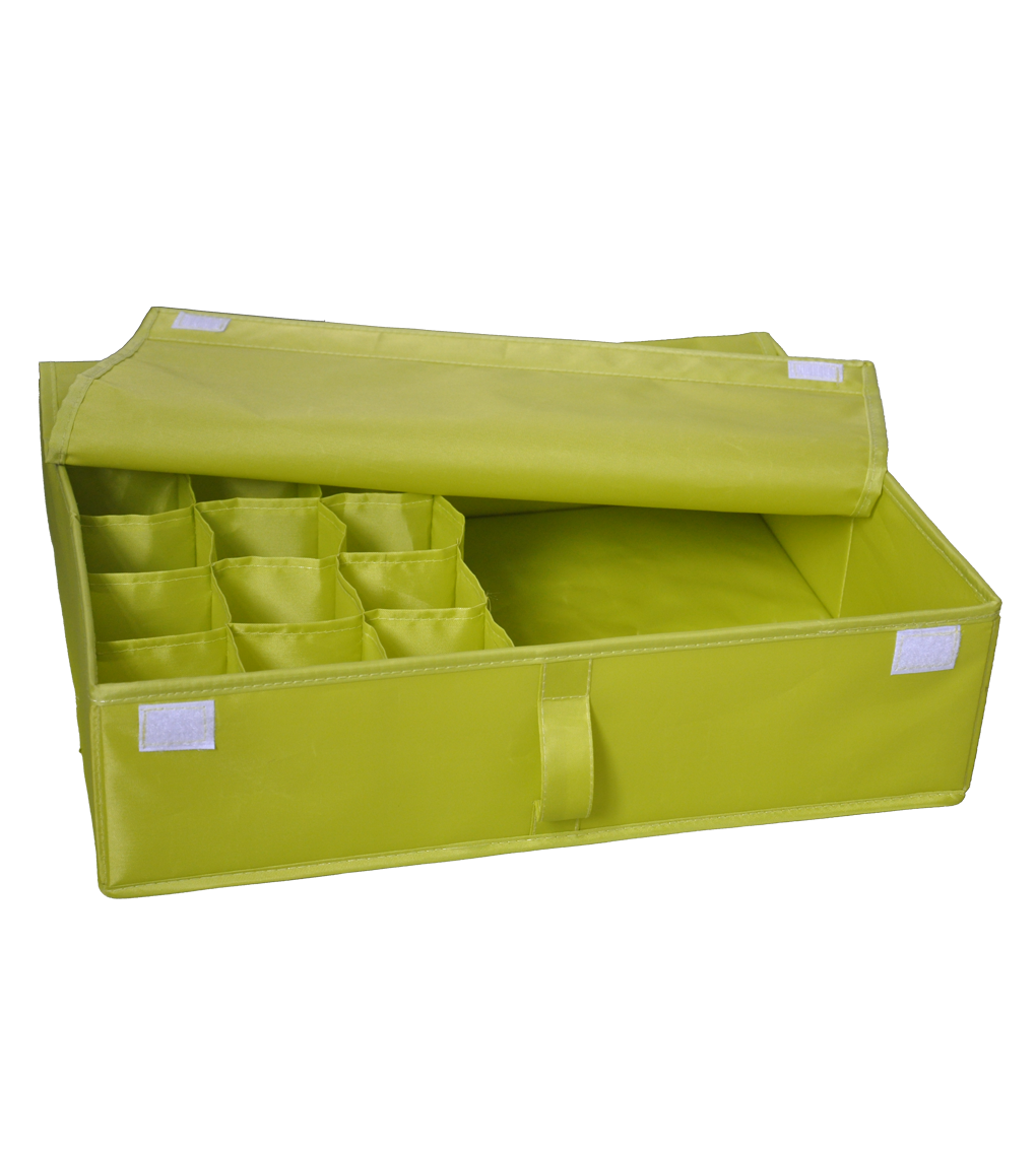 Colorful Washable Foldable 16 Compartments Underwear Storage Box