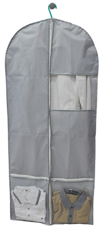 gray garment cover