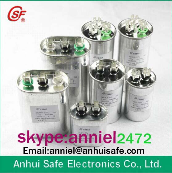 ac capacitor CBB65 55UF 450VAC factory manufacturer high quality metalized polypropylene film ac motor run capacitor