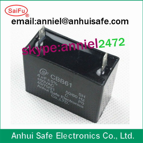 China CBB61 capacitor 40uf 250V film motor capacitor