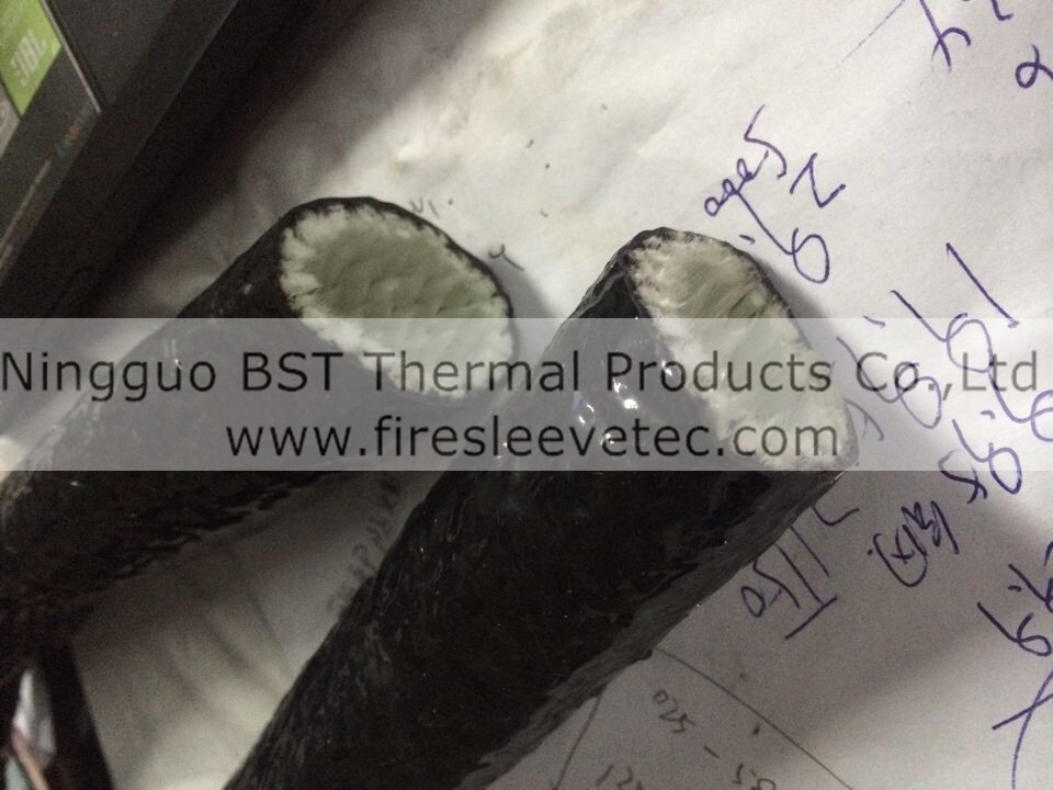 silicone coated fiberglass braided heat sleeve