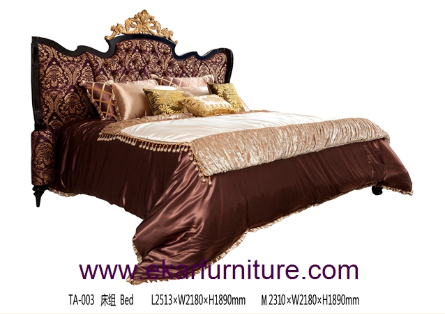  King bed bedroom set antiuqe bed TA-003
