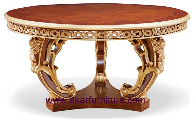 Wood round dining table french dining table round dining table antique dining table FT-138
