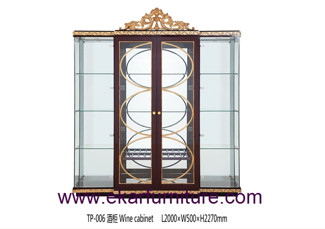 China cabinet wooden cabinet glass cabinet TP-006