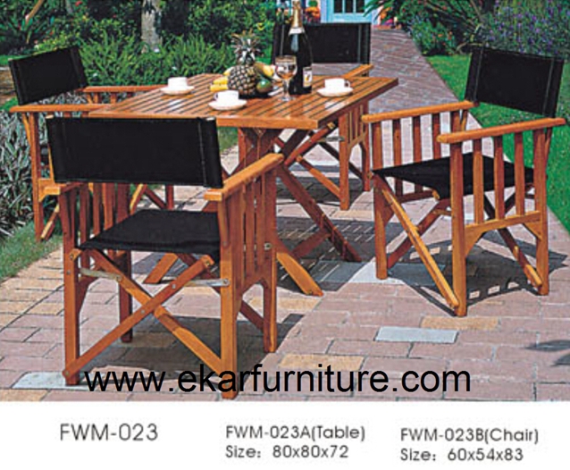 Teak table garden chairs garden dining table and chair FWM-023