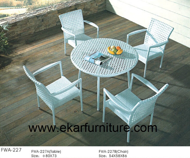 Сад обеденный комплект садовый стул для продажи тик обеденный стол FWA-227