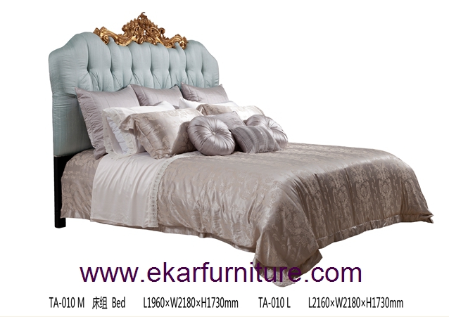 Кровать двуспальная кровать комфортабельная спальня классическая кровать типа Италия кровать кровать цена с поставщиком TA-010