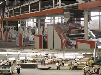 3 layer, 5 layer and 7 layer corrugated cardboard production line