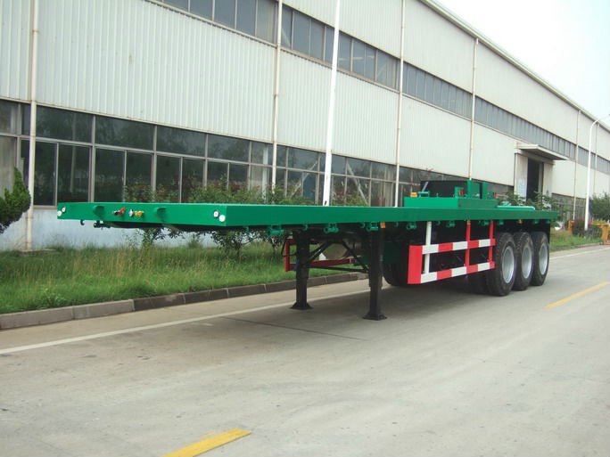 QINGDAO CIMC TRAILER /13m flatbed semitrailers with 3 axles