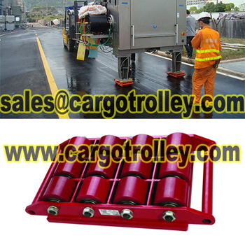 Load moving dollies applied on moving works