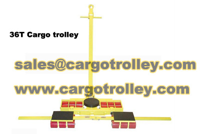 Transport trolleys applied on moving works