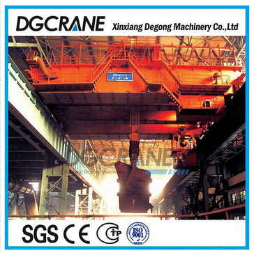 Heavy duty double girder foundry crane for steel plant				