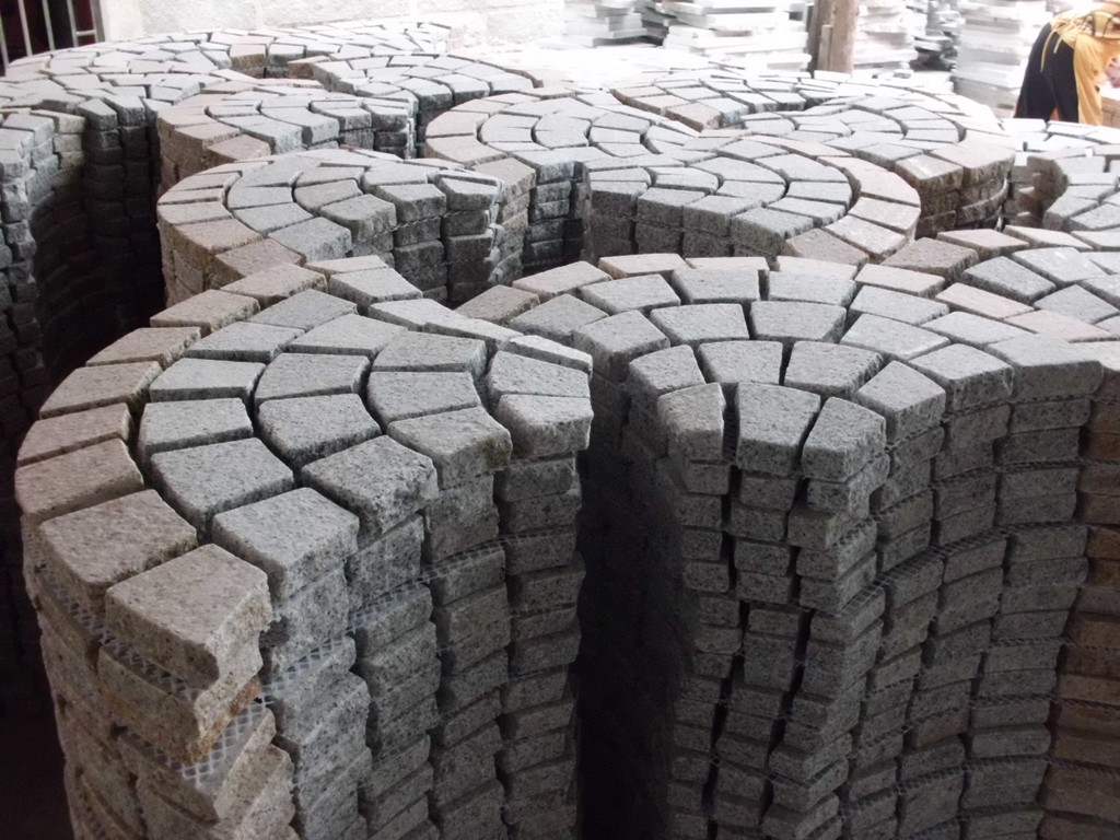 2015 China new hot selling cheap driveway Granite Mesh Back Stone Paving