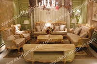 Antique Carved Rococo Style Sofa Fabric Price