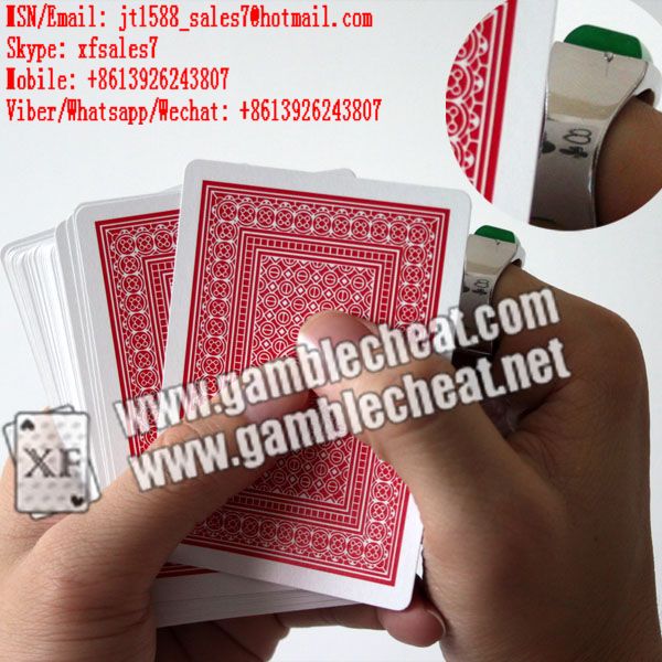 XF новый кольцо, чтобы увидеть лицо игральных карт/ покер сканер / карты обмануть / контактные линзы / невидимые чернила / отмечены игральные карты / карты игральные карты / игры в карты Китай / отмеч