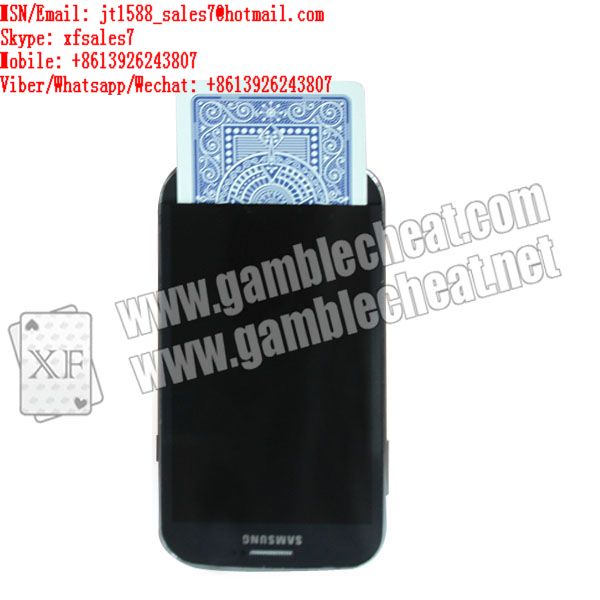 XF samsung mobile phone poker exchanger device for poker size of playing plastic cards and paper cards.