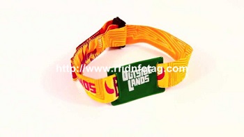 For festival events RFID smart woven wristband