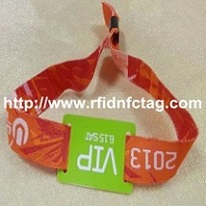 Дешевые пользовательские фестиваль RFID ткани браслет для событий