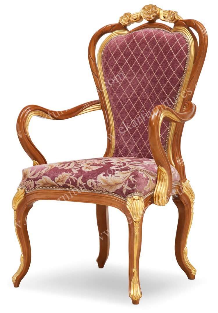 Carven head Armchair dining room chair wood dining chair in antique style