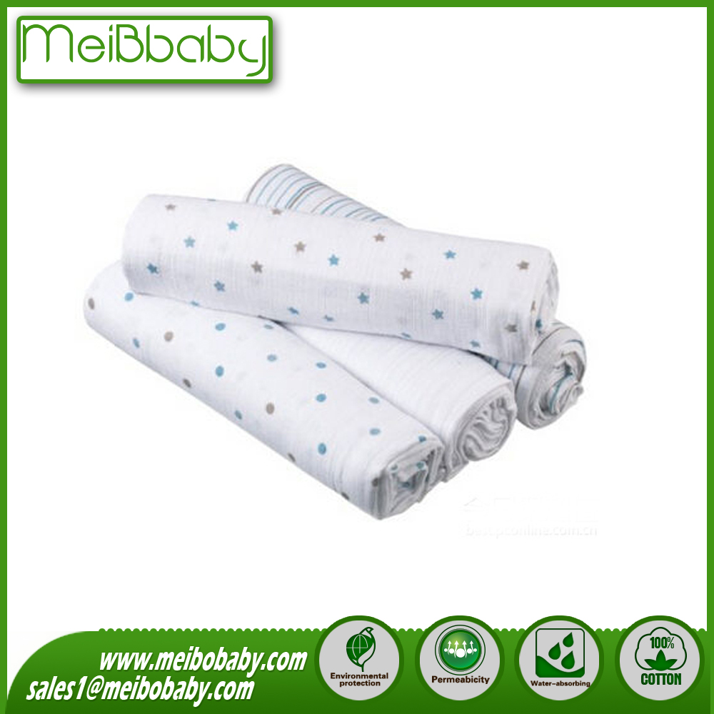 100% Cotton Baby Muslin Swaddling Baby Muslin Wrap Blanket