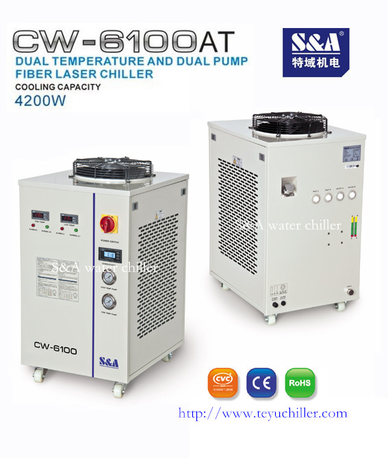 Industrial chiller for water cooled UV system CW-6100