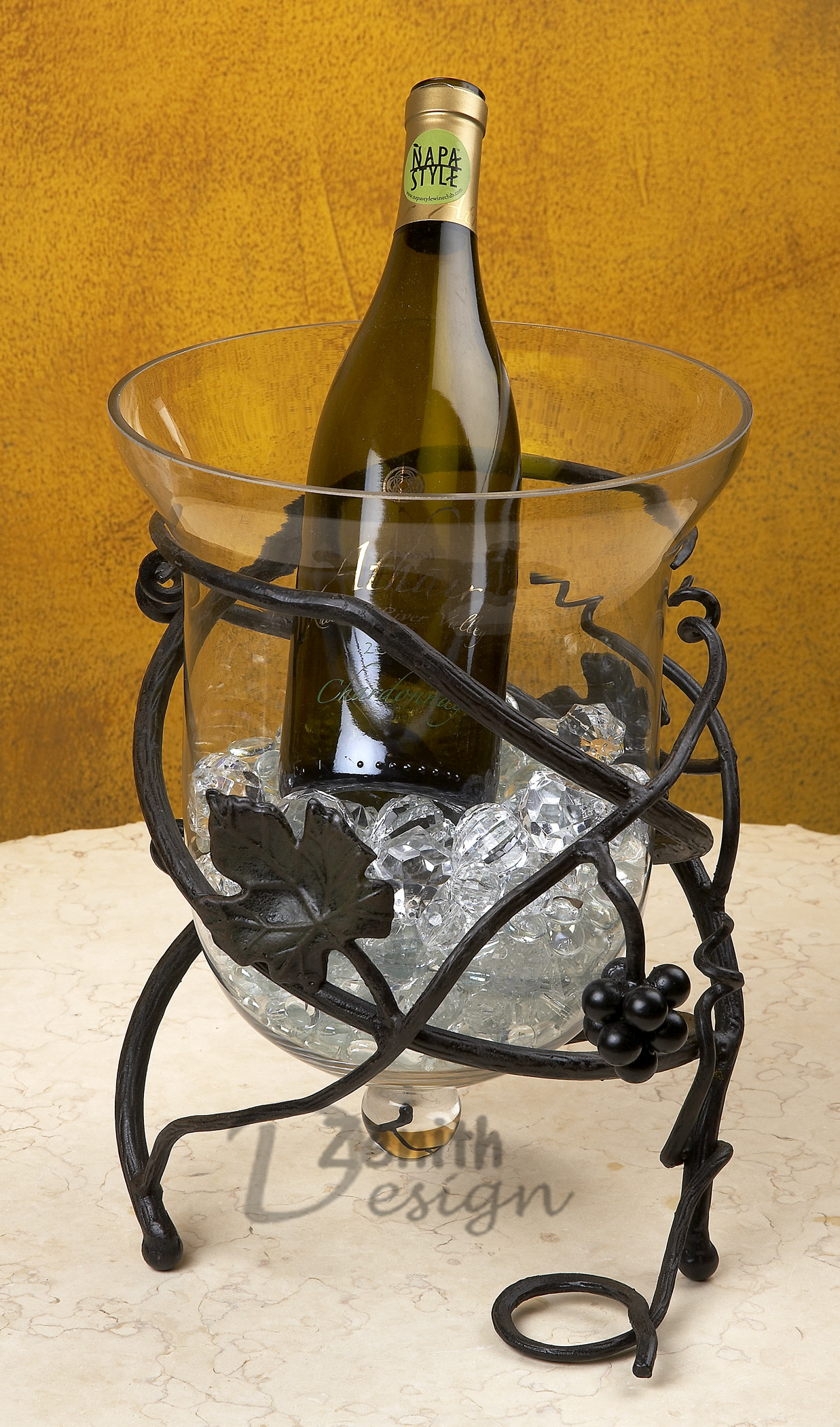 Iron Wine Bottle Cooler Table Vineyard Wine Chiller Ice Bucket Drinking Beer Cooling Accessory