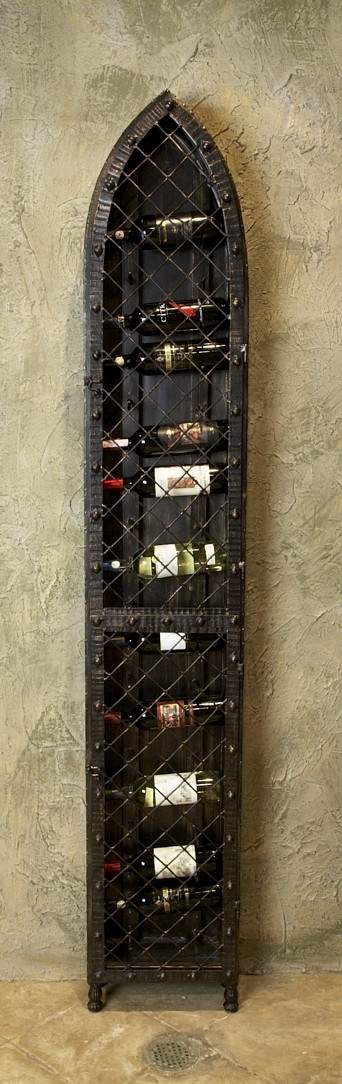 19 Bottle Wall Ship type Iron Wine Holders of Wall Wine Rack for Home Decoration
