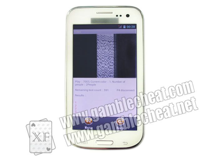 XF White Samsung S4 Mobile Phone Poker Analyzer Which Is Newest Model Of K3