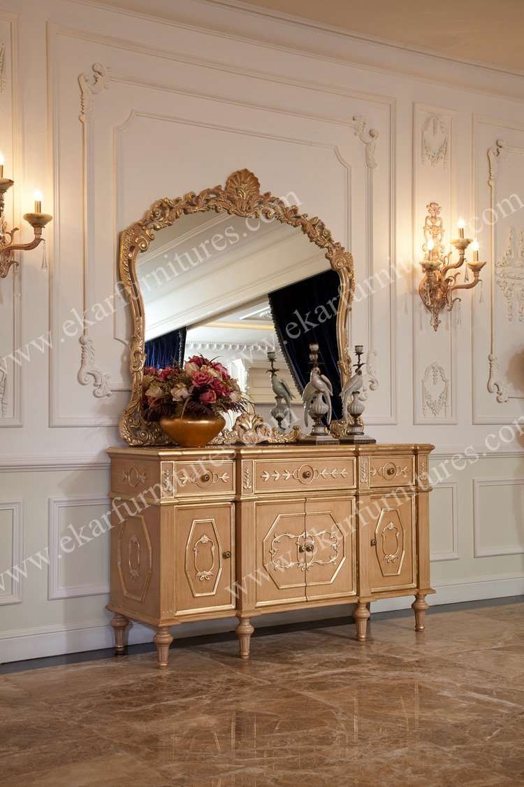 Bombes, commodes mirrored furniture vintage style vanity cabinet