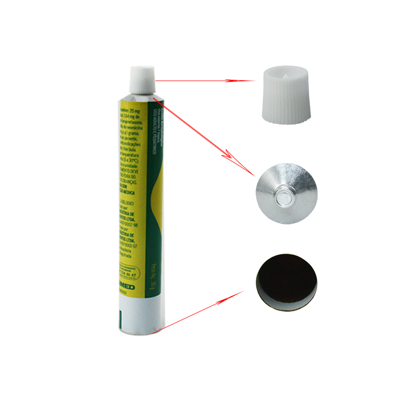 collapsible aluminum pharmaceutical gel cream tube