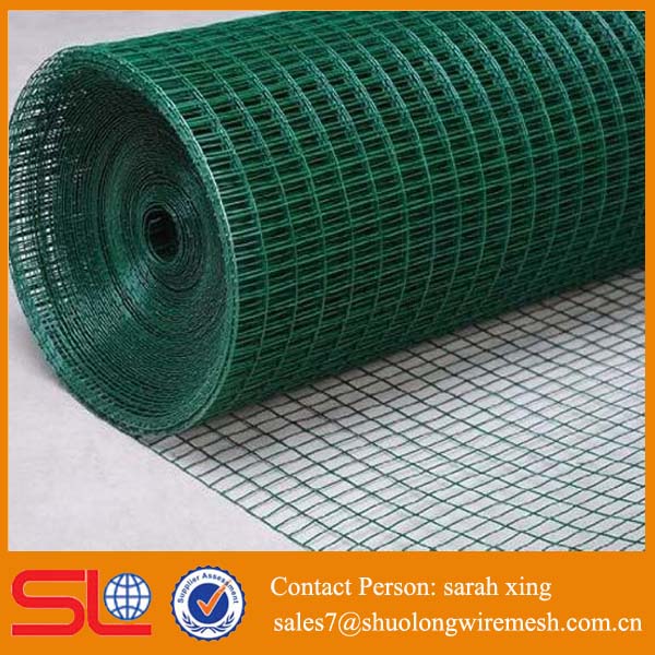 high quality and low price Green PVC Coated Wire Mesh Rolls /wire mesh fence/