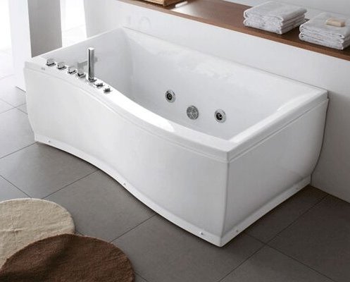 U-ванны вода волна новый дизайн ванной-джакузи для 1 человека