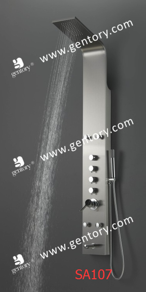 cUPC Stainless Steel Anti-finger Print Massage Shower Panel SA107