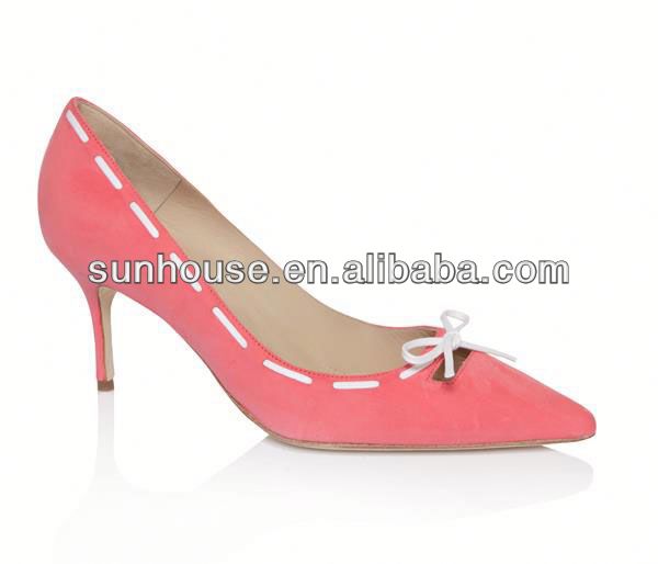 Suede Lining Lady High Heel Dress Shoes