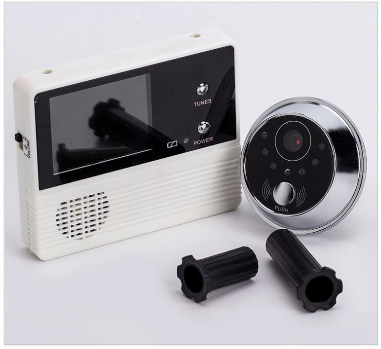 shenzhen video peephole door camera with 2.4 inch lcd screen