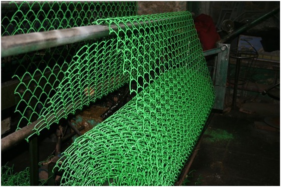 плетеная сетка рабица с полимерным покрытием