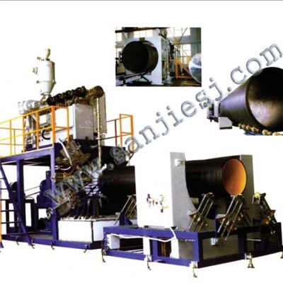 HDPE Hollow Wall Winding Pipe Extrusion Line SJ90