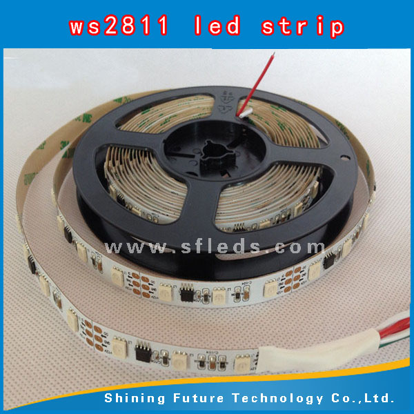 WS2811 WS2812 LED dream color strip,WS2812B Addressable Color LED Light Strip 60 Pixel 5050 RGB SMD WS2811 IC