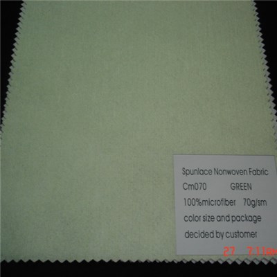 CM070 Green Microfiber Nonwoven Fabric