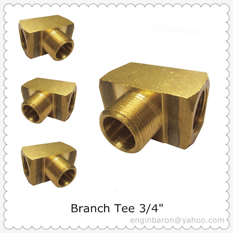 Brass Branch Tee,3/4,FNPT x FNPT x MNPT,1200 PSI,200pcs/lot,59KG