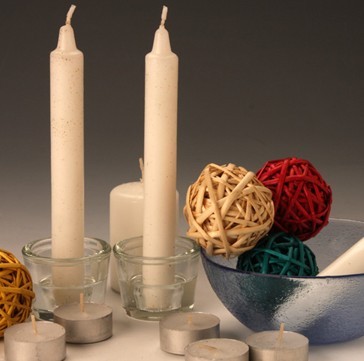 10g white/color candle for daily lighting