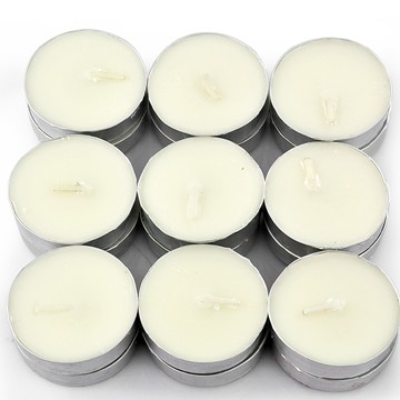 natural smokeless unscented color tealight candle