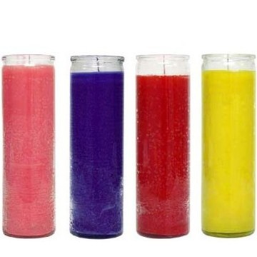 wholesale saint glass religious candles with customized label