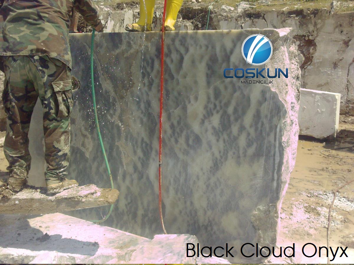 Turkey Black Cloud Onyx Blocks & Slabs
