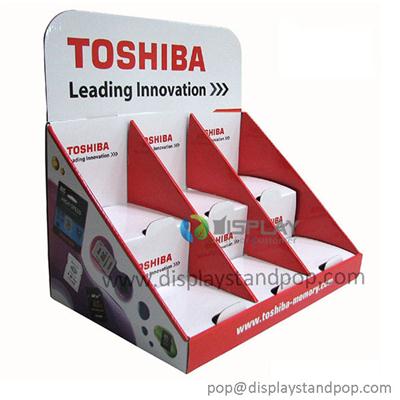 Toshiba Battery Promotional Cardboard Creative Counter Displays With Custom Design