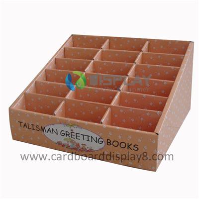 2015 Eco-friendly New Design Customized Cardboard Counter Book Display