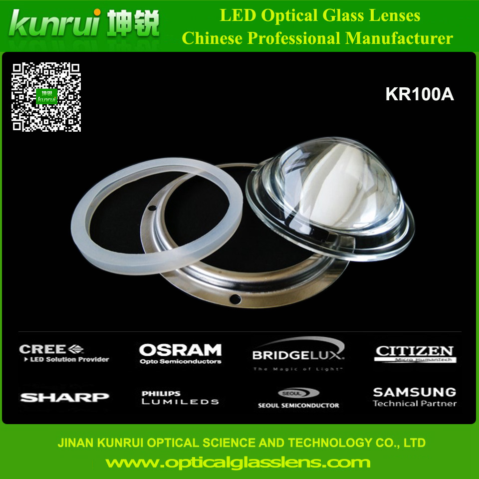 Светодиодные стеклянные линзы для высокого света водить залива (KR100A)