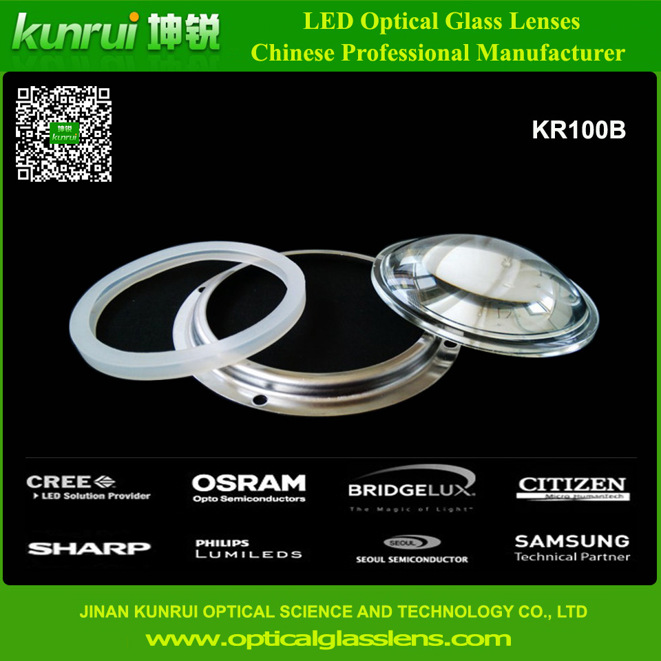 LED Optical Glass Lens for LED Bay Light (KR100B)