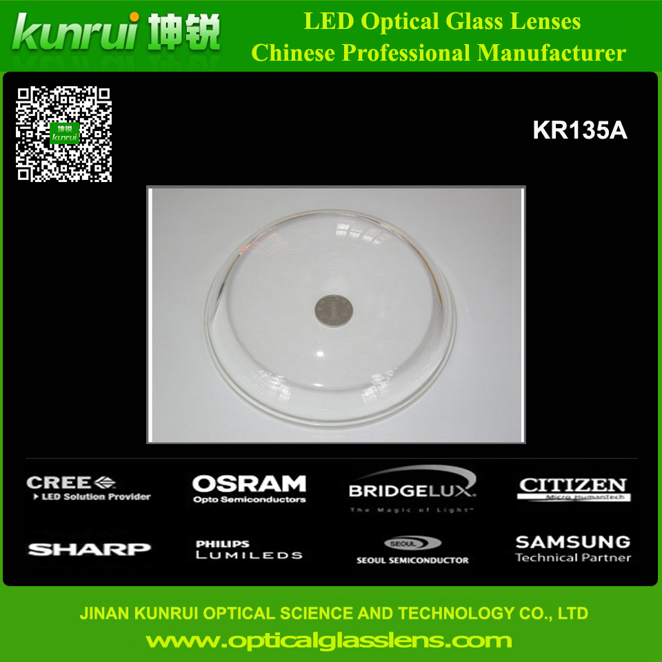 High Quality 135mm Glass Lens for LED High Bay Light (KR135A)